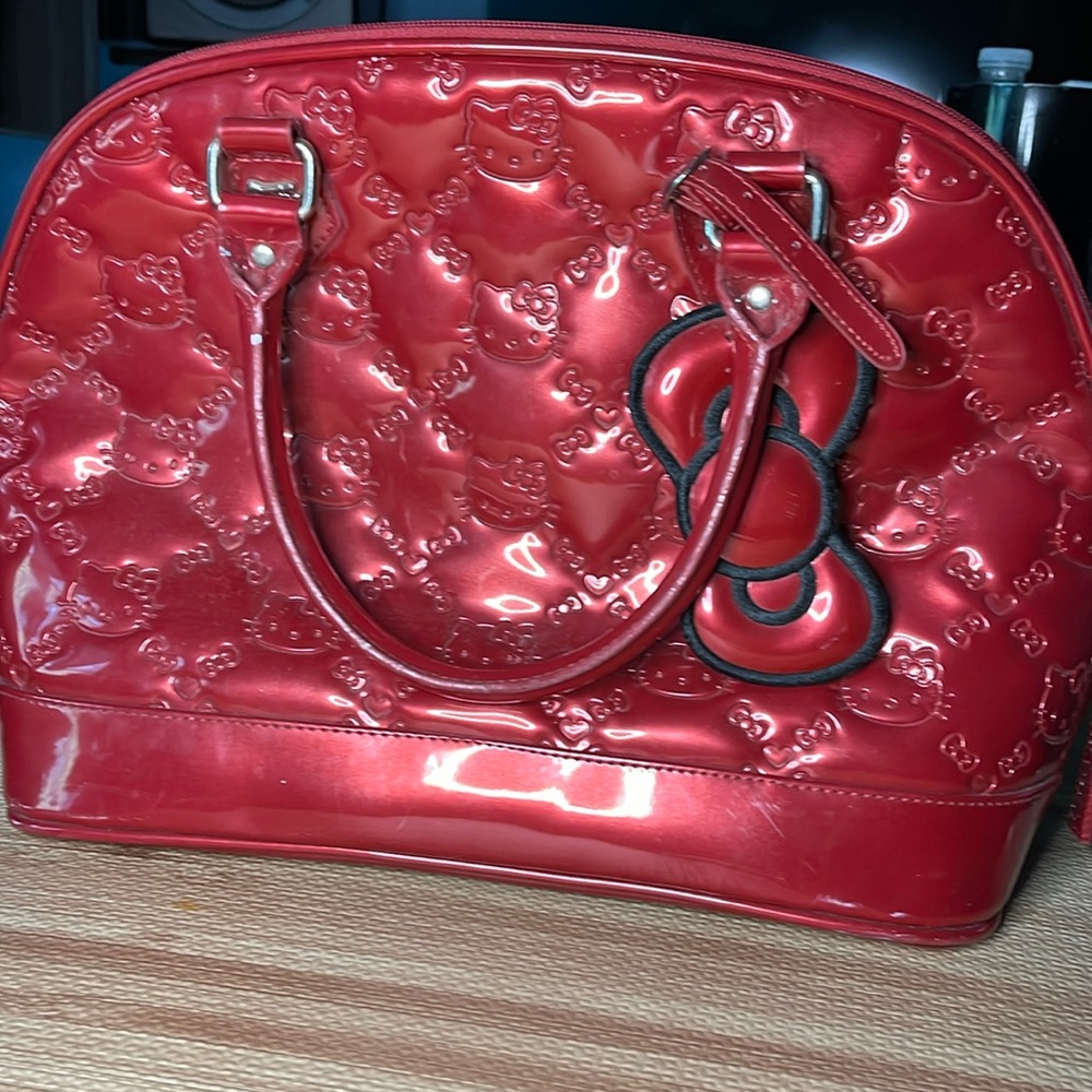 Hello Kitty Loungefly Red Patent Leather Handbag